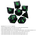 thumbnail image 4 of Dados Digitales Varios Lados WDOplteas 7 Unids/set D4 D6 D8 D10 D12 D20 Verde, 4 of 9