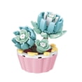 thumbnail image 1 of Bloques de construcción ZTGD Planta en maceta Multi-estilos Conjunto educativo DIY Bloques de construcción de escritorio Maceta Flor Suculenta Juguete Regalo para niñas, 1 of 8