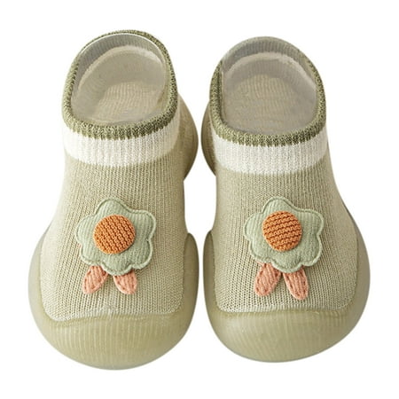 

Shpwfbe Shoes Toddler Baby Boys Girls First Walkers Cute Cartoon Antislip Wearproof Crib Prewalker Sneaker Kids Socks