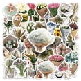 thumbnail image 1 of Calcomanía de vinilo Stickers Bouquet Aesthetic con estampado floral vintage, 50 unidades, 1 of 2