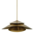thumbnail image 2 of Hunter - Hiro 1-light Alturas Gold, Large Pendant Light, Dimmable, Modern Style, Cone Shaped, for Bedrooms, Dining, Living Rooms - 48154, 2 of 8