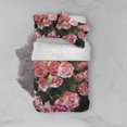 thumbnail image 2 of 3D Rosa Roja Flor Funda de edredón Juego de ropa de cama Fundas de almohada 106, 2 of 2