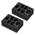 thumbnail image 1 of Uxcell Almohadillas de choque de plástico para patineta de 28 mm (1.1 pulgada), Negro, 2 Pcs, 1 of 5