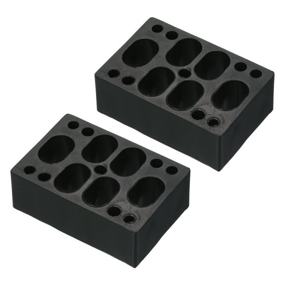 Uxcell 28mm (1.1") Plastic Skateboard Riser Shock Pads, Black, 2 Pcs
