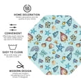 thumbnail image 4 of Pofeuu Sea Shells 2 Print Leather Coasters Set of 6, Round Cups Mugs Mat Pad for Home Kitchen Heat Resistant Drink Coasters,Octagon, 4 of 7