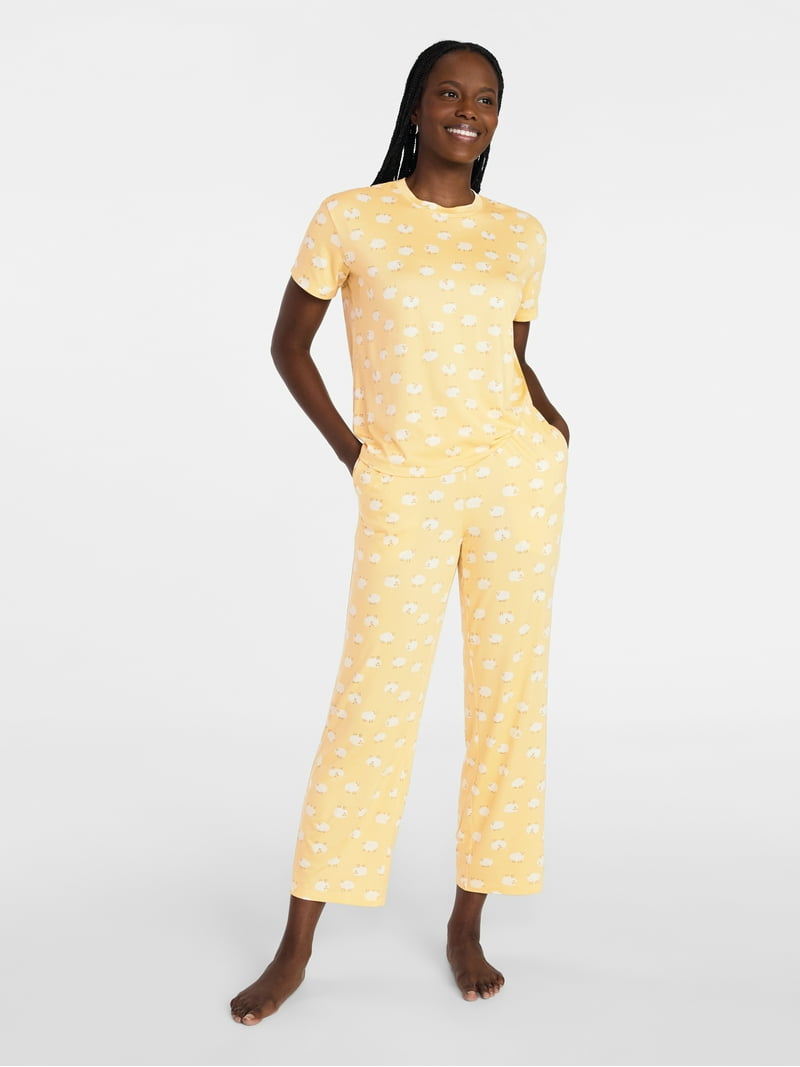 Joyspun Women's Dreamy Soft Collection Short Sleeve Sleep Top and