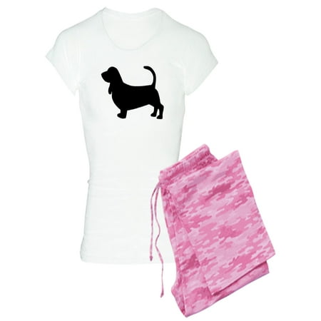 

CafePress - Basset Hound Silhouette - Women s Light Pajamas