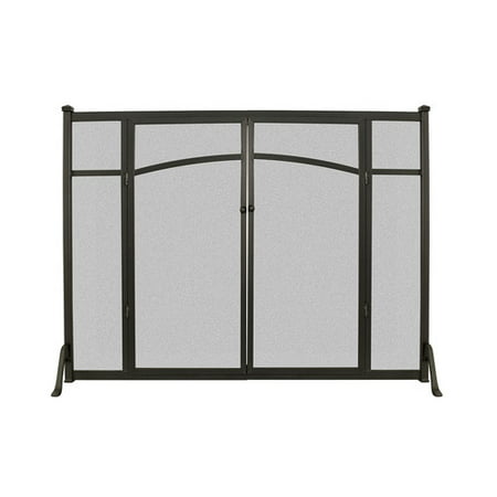 Open Hearth Flat Panel Fireplace Screen with