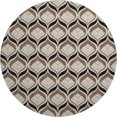 thumbnail image 2 of Addison Rugs Mayfield Premium Machine Washable Transitional Stripes Fudge Round Rug, 8' x 8', 2 of 5