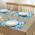 thumbnail image 3 of Pioneer Flower Floral Print Pattern Summer Placemats Table Placemats Set Of 4-Linen Kitchen Washable Placemats Table Mats 12x18 Inch Non-Slip Heat Resistant, 3 of 6