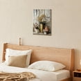 thumbnail image 7 of Rustic Farmhouse Daisy Floral Canvas Wall Art, Vintage Neutral Country Flower Botanical Print for Bathroom, Living Room & Bedroom Home Decor, 7 of 7