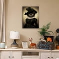thumbnail image 6 of HFDF Dark Academia Decor Black Cat Vtage Wall Art Halloween Decorations Black Cat Gothic Decor Canvas Posters For Cat Lovers Home Decor Gifts Aesthetic Room Decor 16x24inch Framed, 6 of 6
