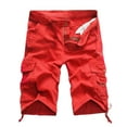 thumbnail image 3 of Bcfgryg Men's Cargo Shorts Solid Color Multi Pocket Casual Pants Men’s Cargo Pants, 3 of 3