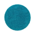 thumbnail image 3 of Unique Loom Solid Shag Collection Area Rug (4' 1" Round Turquoise), 3 of 7