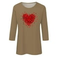 thumbnail image 4 of CFLVAEK T-Shirts Graphiques Mignons avec Cœur pour Femmes Grande Taille T-Shirts de la Saint-Valentin Décontractés à Manches Courtes T-Shirts Amples à Col Rond Hauts TTG, 4 of 4