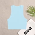 thumbnail image 2 of Wlynlyn Going out Tops for Women Sleeveless Cropped Shirts Crewneck Ribbed Knit T Shirts Slim Fitted Stretchy Basic Tees, 2 of 3