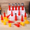 thumbnail image 4 of 24 Pcs Caulk Tips Caulking Nozzle Tips Caulking Nozzle Applicator Caulking Tool Kit Easy Caulking Finisher Set, 4 of 9
