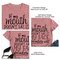 thumbnail image 3 of Camiseta holgada de manga corta de gran tamaño para mujer con estampado divertido de vacaciones y dije de verano en oro rosa, 3 of 4