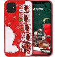 thumbnail image 1 of 13 fundas para teléfono, funda de TPU suave con diseño de Papá Noel y diseño navideño rojo para iPhone 13, para mujeres y niñas, con diseño de tren navideño, 1 of 5