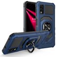 thumbnail image 1 of Kaleidio Case For T-Mobile Revvl V 4G (2021) [Robotic Hybrid] Rugged Shockproof [Ring Stand] Magnetic Armor Impact Cover [Blue/Black], 1 of 1