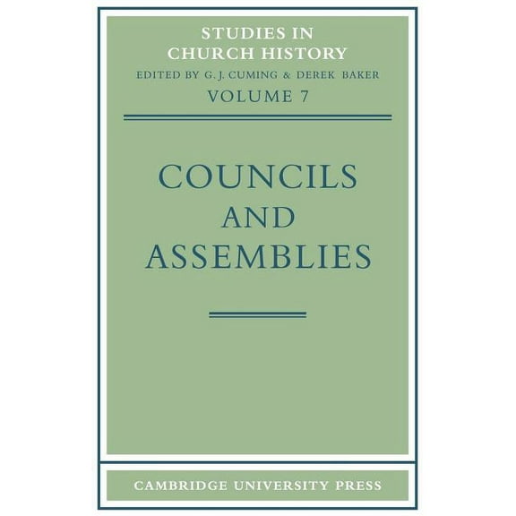 Studies in Church History Councils and Assemblies, Book 7, (Paperback)
