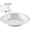thumbnail image 2 of Pactogo 6" Aluminum Foil Mini Pie Pans - Disposable Small Baking Tin Plates with Clear Hinged Containers (Pack of 25 Sets), 2 of 9