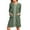 Army Green, variant on Zip Up Robes for Women Casual Long Sleeve Bathrobe Lightweight Knee Length Housecoat with Pockets Nightgown