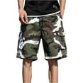 thumbnail image 2 of Men's Camo Shorts Summer Outdoors Casual Camouflage Overalls Plus Size Big and Tall Sport Shorts Pants, 2 of 8
