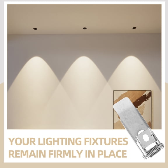 Beaupretty Spring Clips for Downlights Ceiling Lights Stable Secure Hold Easy Install