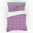 thumbnail image 2 of Ambesonne Abstract Bedding Set 3 Pcs, Bicolour Tropical Jungle, Twin, Pale Pink Pale Purple, 2 of 3