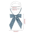 thumbnail image 2 of INSPIRE CHIC Cravates à Pois pour Femmes, Élastiques, Ajustables, Col Pré-Noué, Ruban, Nœud Papillon, Uniforme, Cosplay, Bleu, Taille Unique, 2 of 6