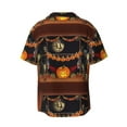 thumbnail image 2 of KLL Halloween Decoration Print Men's Shirt Short Sleeve Button Down Summer Cuba Beach Shirts- 3X-Large, 2 of 7