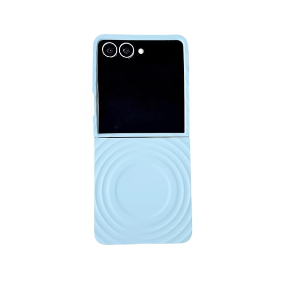 [New Upgrade] for Samsung Galaxy Z Flip 7 Case, Magnetic Case Wireless Charging Support, Shockproof Skin-Feel Coloful Hard PC Slim Protective Rugged Phone Cover for Samsung Galaxy Z Flip 7, Blue