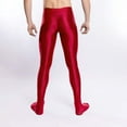thumbnail image 3 of Men's High Waist Stirrup Leggings Tights Gym Yoga Workout Sports Pants, 3 of 5