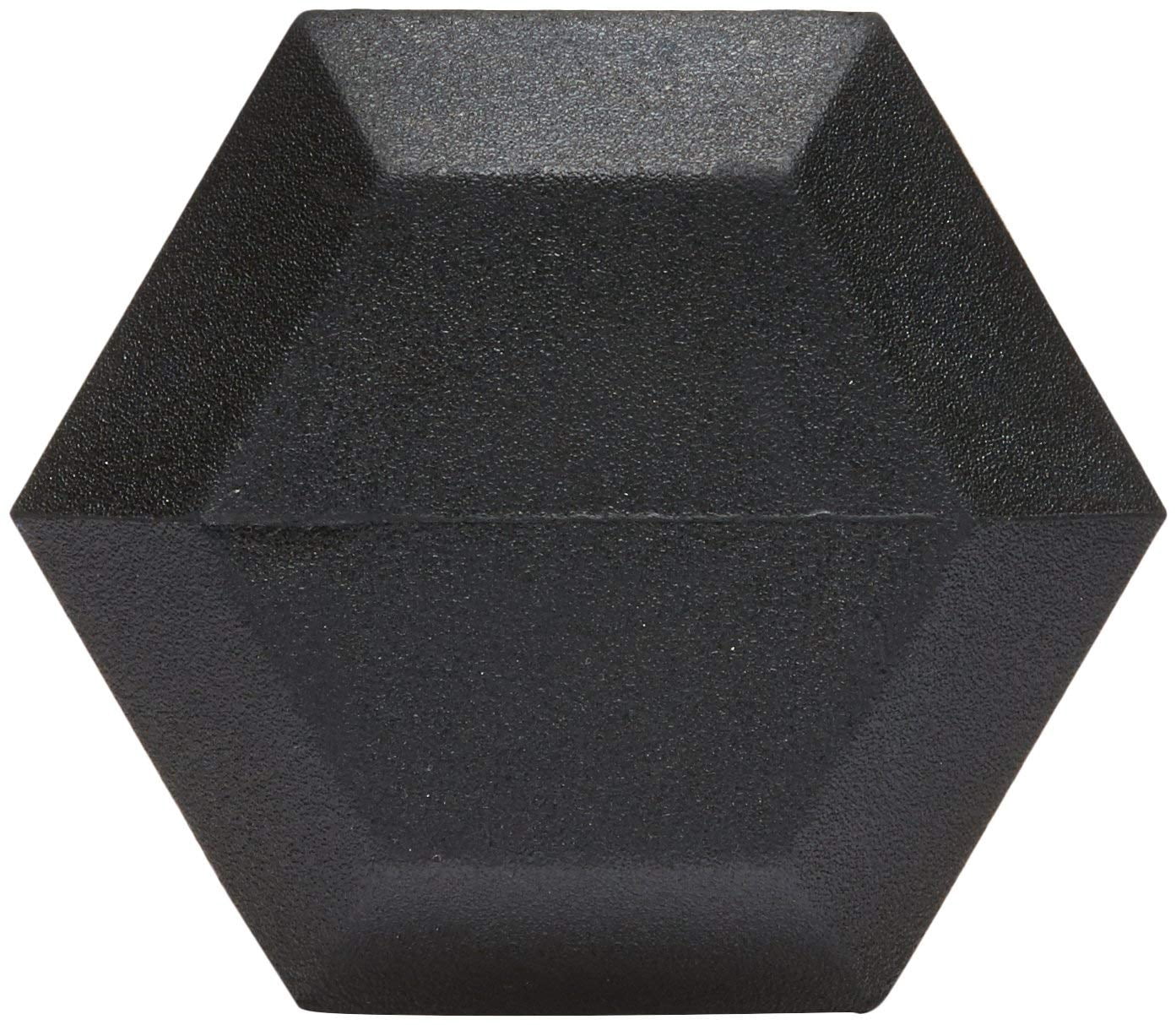 BalanceFrom Barbell Rubber Hex Dumbbell, 15 Lbs., Single