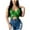 Green, variant on New Women Solid Slim Vest Top Tank Bandage Top Sparkly Crop Dance Vest Bra Belly Outfits Sequin Women