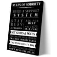 thumbnail image 2 of Addiction Recovery Wall Art Rules of Sobriety Motivational Quote Poster Nature Living Room Prints Contemporary Bedroom Decor for Kitchen, 2 of 6