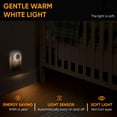 thumbnail image 5 of LED Plug In Night Light,Outlet Wall Night Light with Automatic Dusk to Dawn Sensor for Kids Nursery Bedroom Bathroom Kitchen Hallway,0.5W Daylight White (6 Pack), 5 of 5