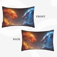 thumbnail image 2 of Lsque Red And Blue Fire Dragon D Pattern Pillow Case – Soft & Cozy Throw Pillow Cover, Hypoallergenic Cushion Case for Sleeping Women with Envelope Closure-20"x30", 2 of 6