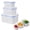 Blue, variant on SharkTRUE Food Storage Container, Fruit Saver Storage Containers for Fridge,Produce Storage Containers with Lid and Strainer, Including DraBasket, Multipurpose Large Fruit Containers for Fridge