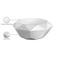 thumbnail image 6 of Maklaine Modern Metal 15.5''H x 39''W x 39''D Diamond Shaped Steel Coffee Table, 6 of 7
