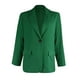 thumbnail image 4 of ICHUANYI Clearance Fashion Women Turn Down Collar Long Sleeve Casual Coat Cardigan Blouse(Green, L) ICHUANYI WER2023081205413, 4 of 5