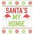 thumbnail image 3 of CafePress - Santa's My Homie Women's Light Pajamas - Women's Short Sleeve Print T-Shirt and Pants Light Cotton Pajama Set, 3 of 7