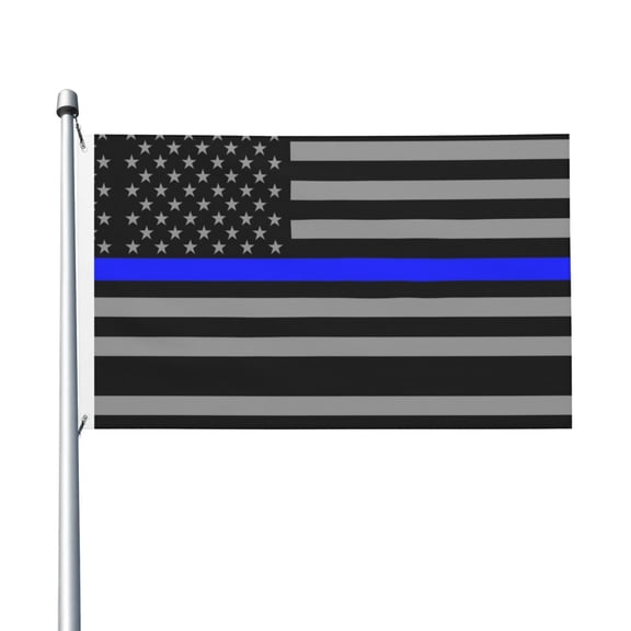 Distressed Police Style Flag Print Flag 3x5 Ft Outdoor Garden Flag Double Sided Banner For Yard Lawn Porch Balcony Home Decorations