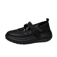 thumbnail image 2 of AJGRHE Women's Casual Shoes Lightweight Breathable Lace Up Sneakers For Summer Soft Sole Mesh Trainers Casual Everyday Shoes For Black 41, 2 of 5
