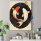 thumbnail image 4 of Qisvanset Framed Canvas Wall Art 12x16 Inch Yin Yang Koi Fish Japanese Zen Feng Shui Art, 4 of 5