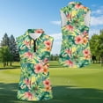 thumbnail image 5 of KUIFORTI Matching Golf Shirts for Couple Moisture Wicking Hawaiian Tropical Floral Quick Dry Funny Men Women Matching Couple Golf Shirts Breathable Fabric Washable Suitable for Outdoor Sports, 5 of 6
