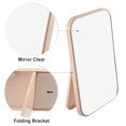 thumbnail image 4 of Unique Bargains Foldable Makeup Mirror Dressing Desk Bedroom Portable Mirror for Girl Women Pink, 4 of 6