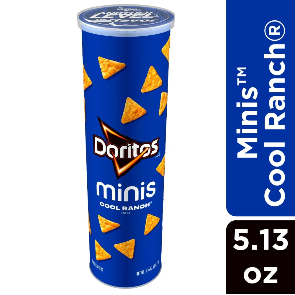 Doritos Minis Cool Ranch Minis Tortilla Snack Stacks Crisps Chips 5.13 oz - 5 Pack