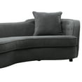 thumbnail image 3 of Palisade Sofa in Grey Velvet with Brown Wood Legs, 3 of 4